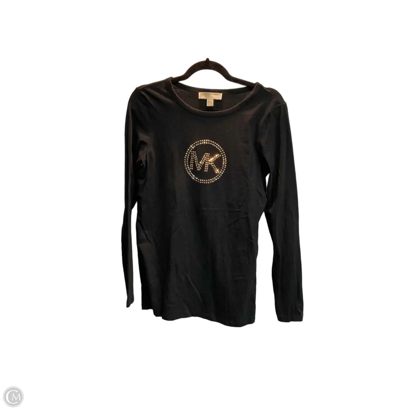 Top Long Sleeve Basic By Michael By Michael Kors In Black, Size: M