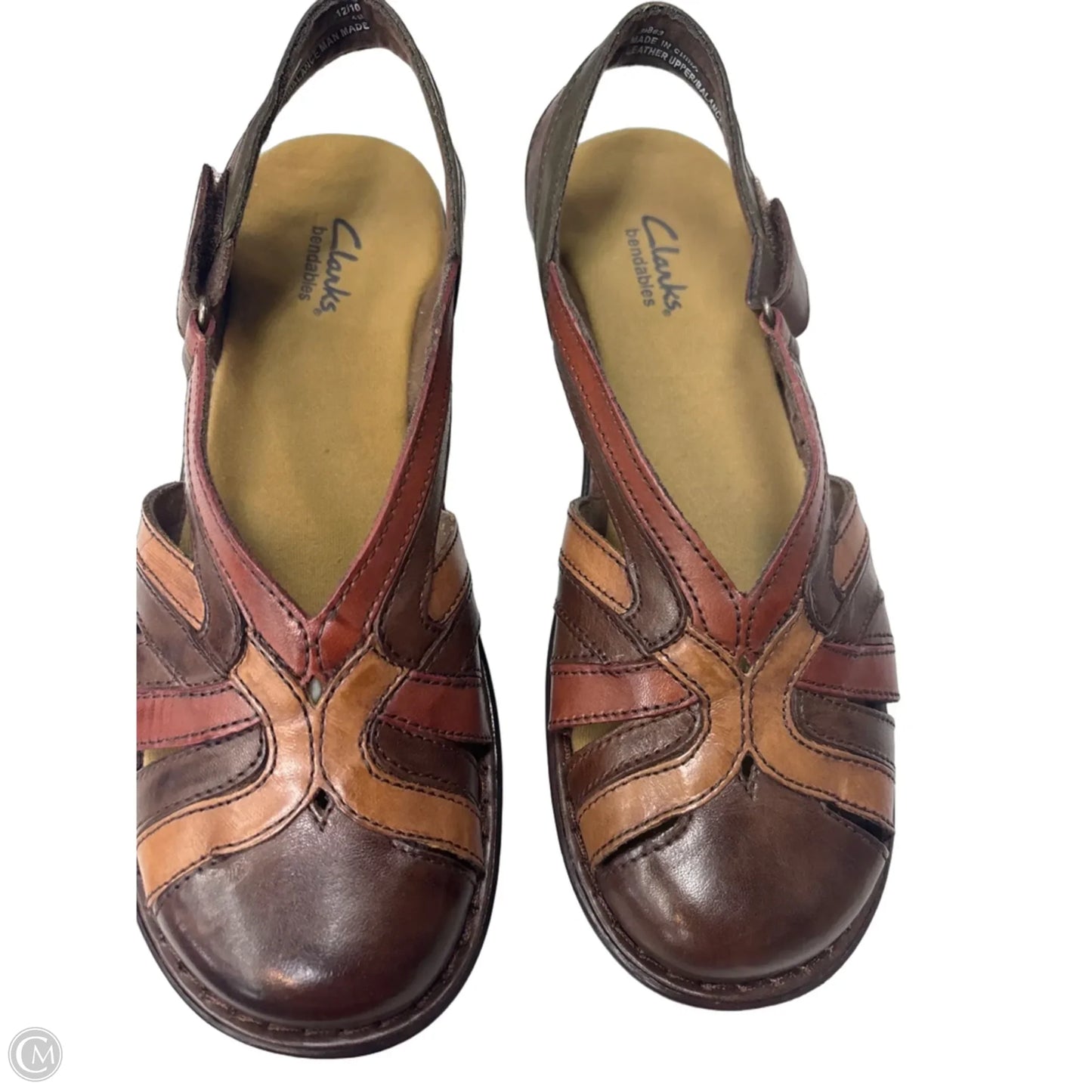 Sandals Flats By Clarks In Brown, Size: 7.5