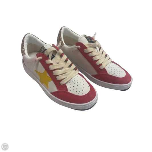 Shoes Sneakers By Crown Vintage In Red & White, Size: 7