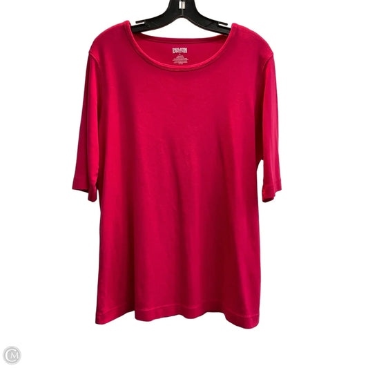 Top Short Sleeve Basic By Duluth Trading In Pink, Size: L