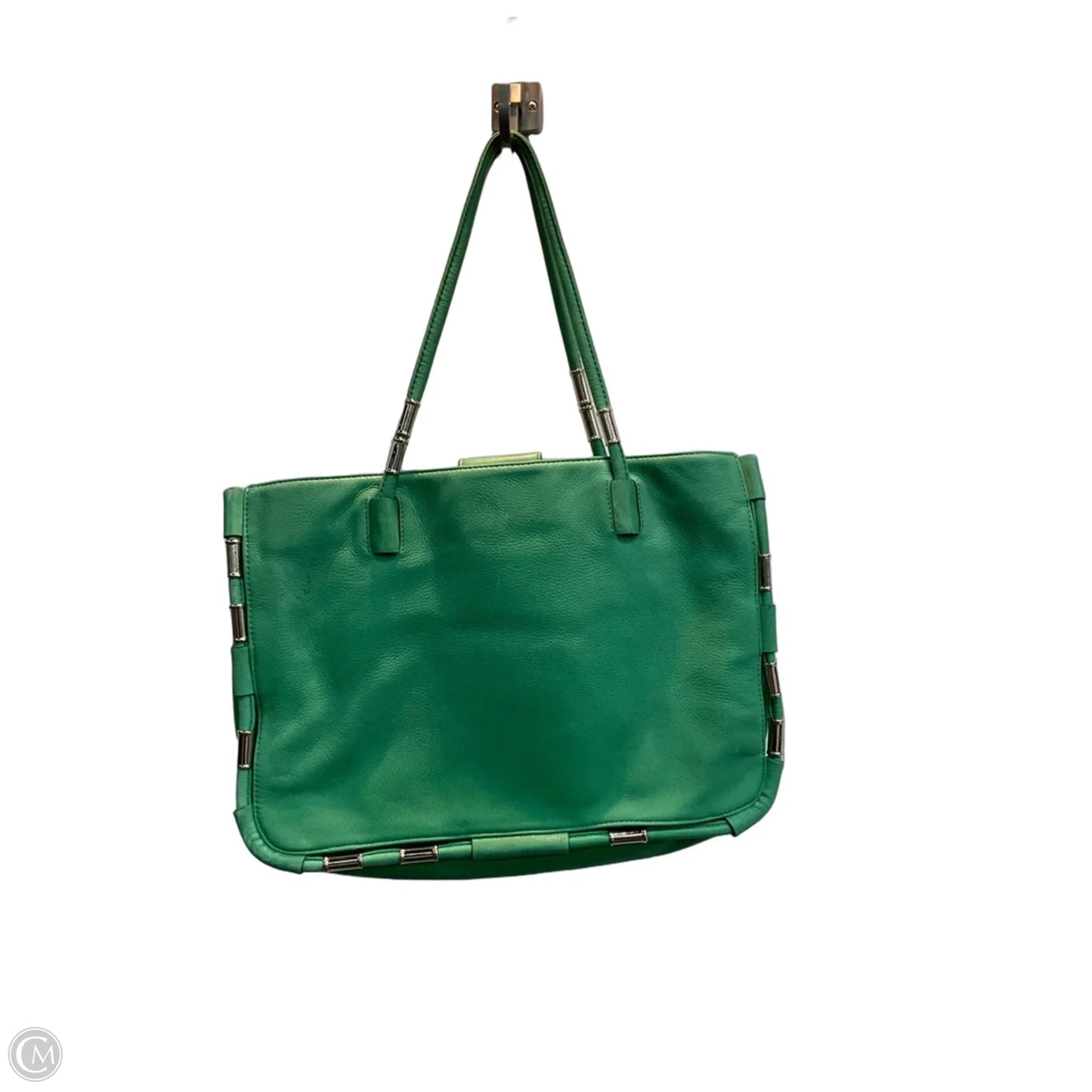 Handbag Leather By Dkny, Size: Medium
