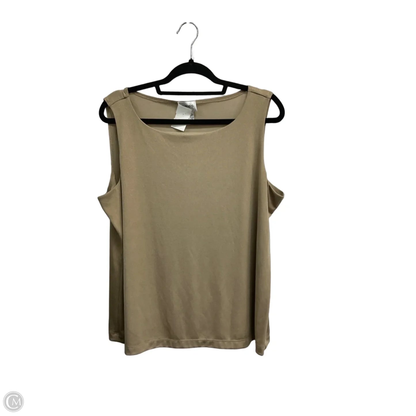 Tank Top By Chicos In Gold, Size: Xl