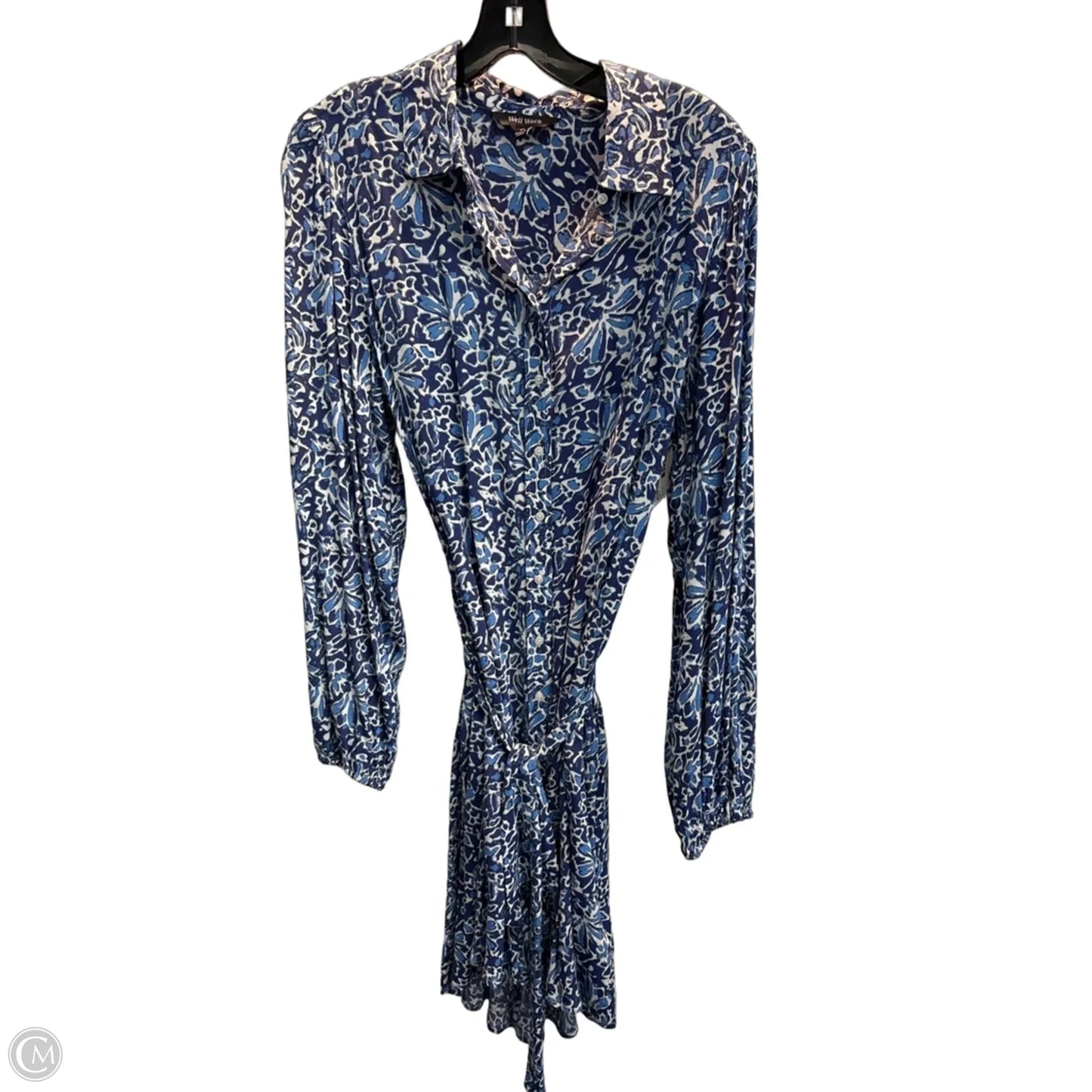 Dress Work By Well Worn In Blue, Size: M