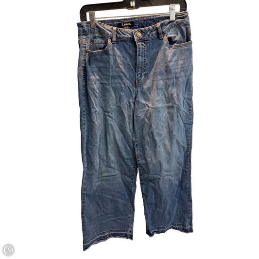 Jeans Cropped By D Jeans In Blue Denim, Size: 10