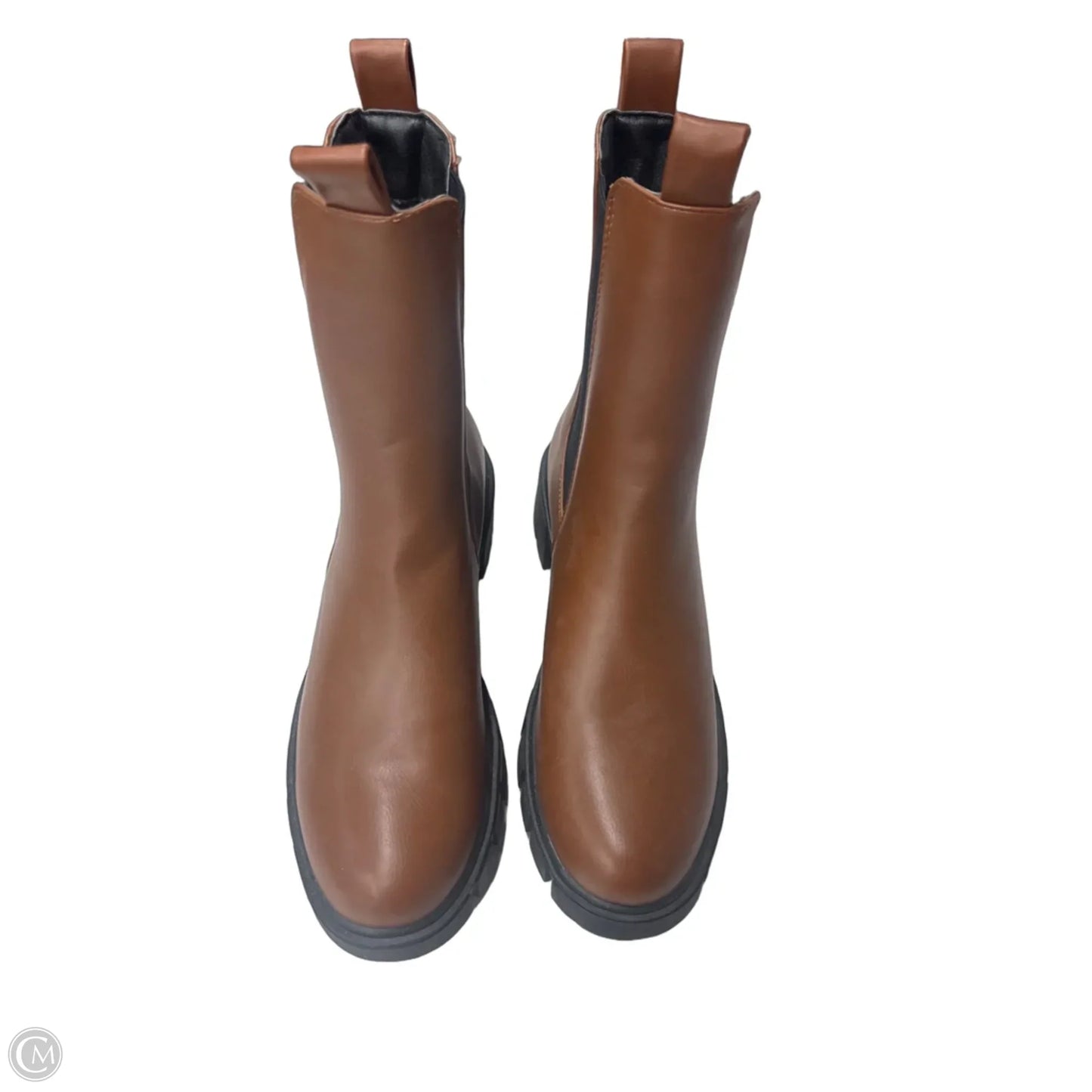 Boots Mid-calf Flats By Qupid In Brown, Size: 10