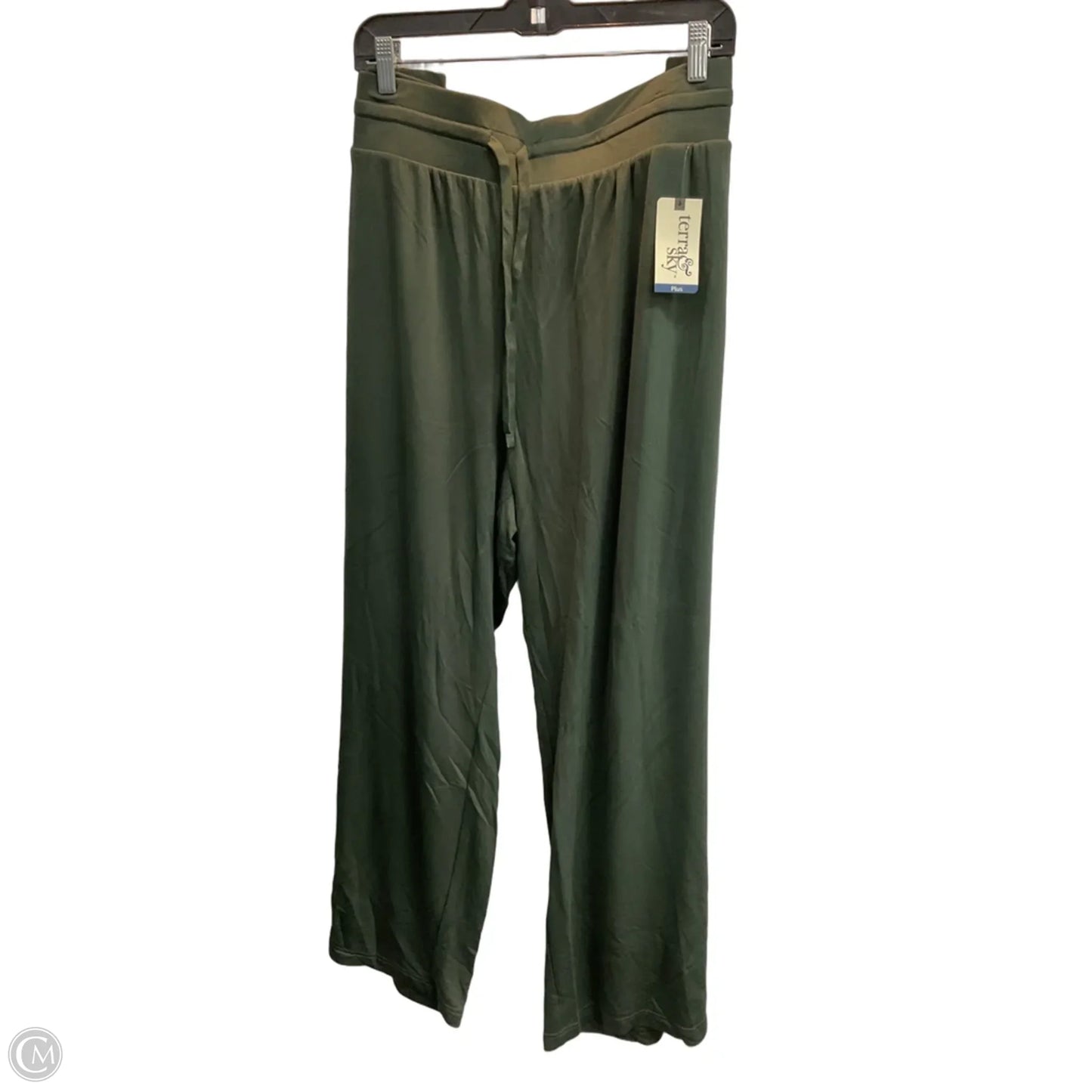 Pants Lounge By Terra & Sky In Green, Size: 3x