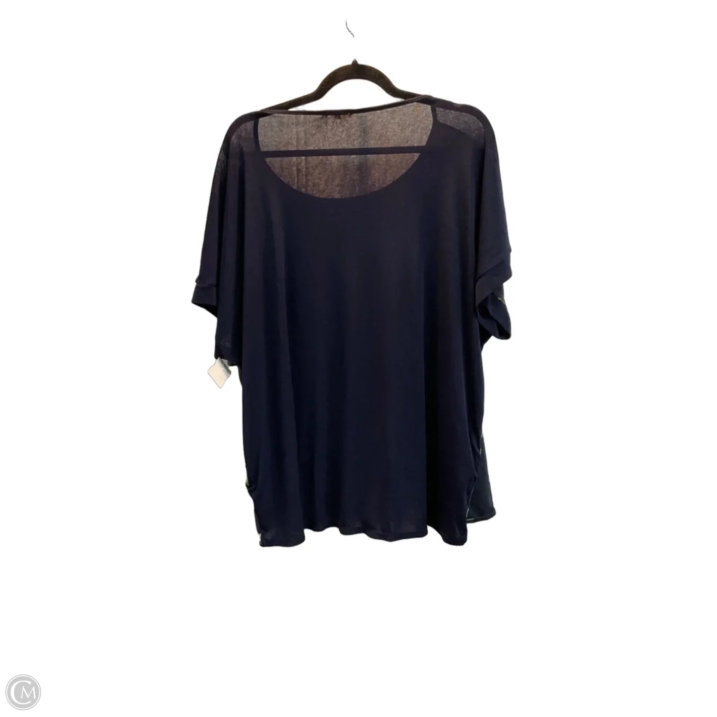 Top Short Sleeve By Easel In Tropical Print, Size: L