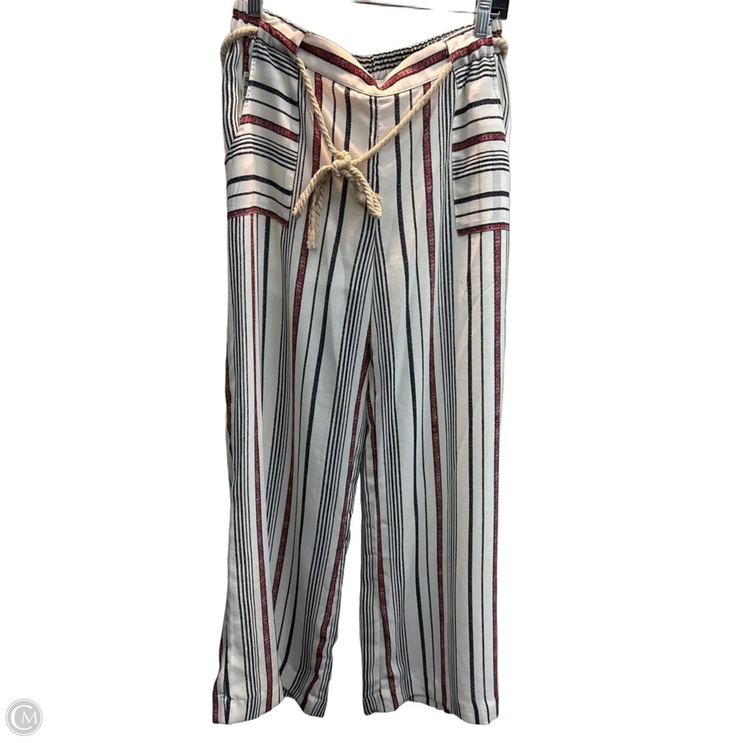 Pants Wide Leg By Fashion On Earth In Striped Pattern, Size: 12