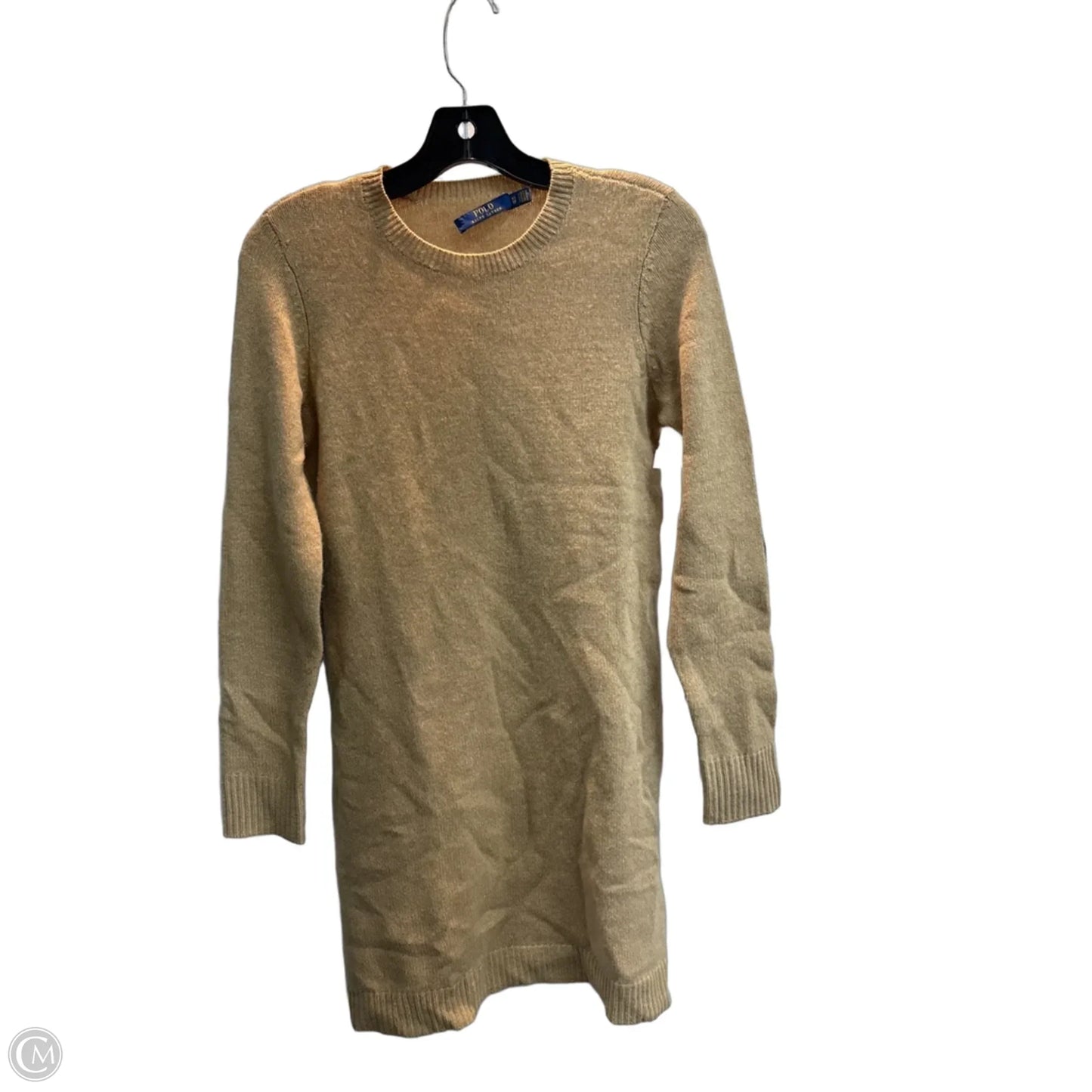 Dress Sweater By Polo Ralph Lauren In Tan, Size: Xs