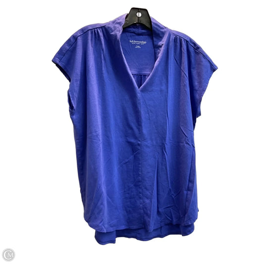 Top Sleeveless By Soft Surroundings In Blue, Size: Xl