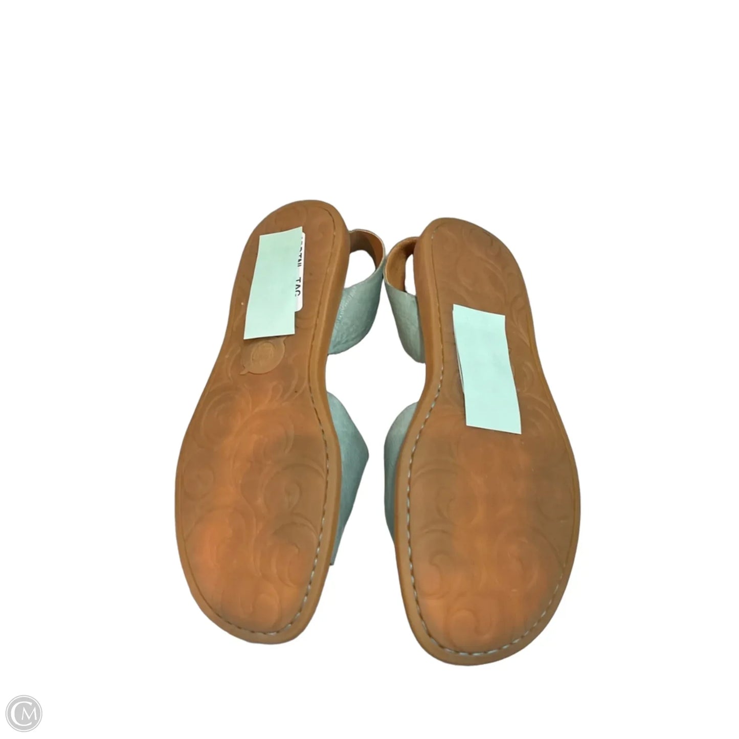 Sandals Flats By Born In Teal, Size: 8