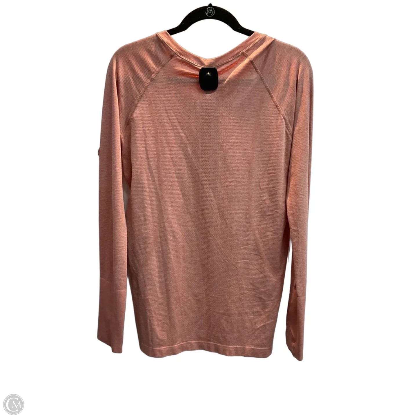 Athletic Top Long Sleeve Crewneck By Lululemon In Orange, Size: Xl