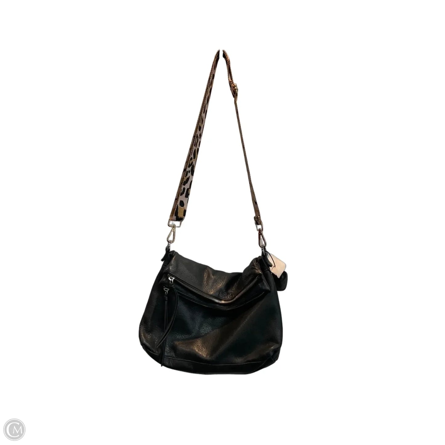 Handbag Leather By Margot, Size: Medium