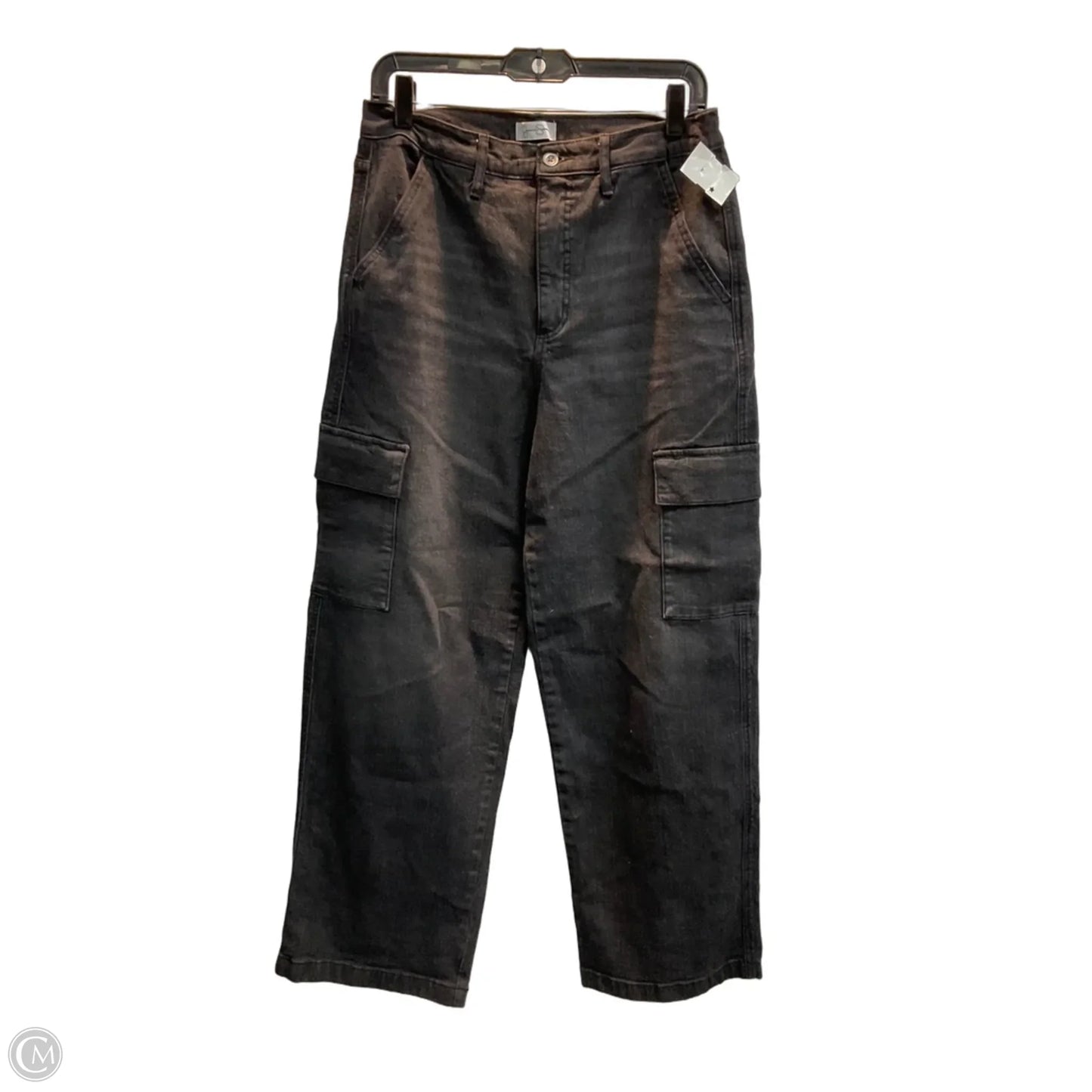 Jeans Wide Leg By Jessica Simpson In Black Denim, Size: 8