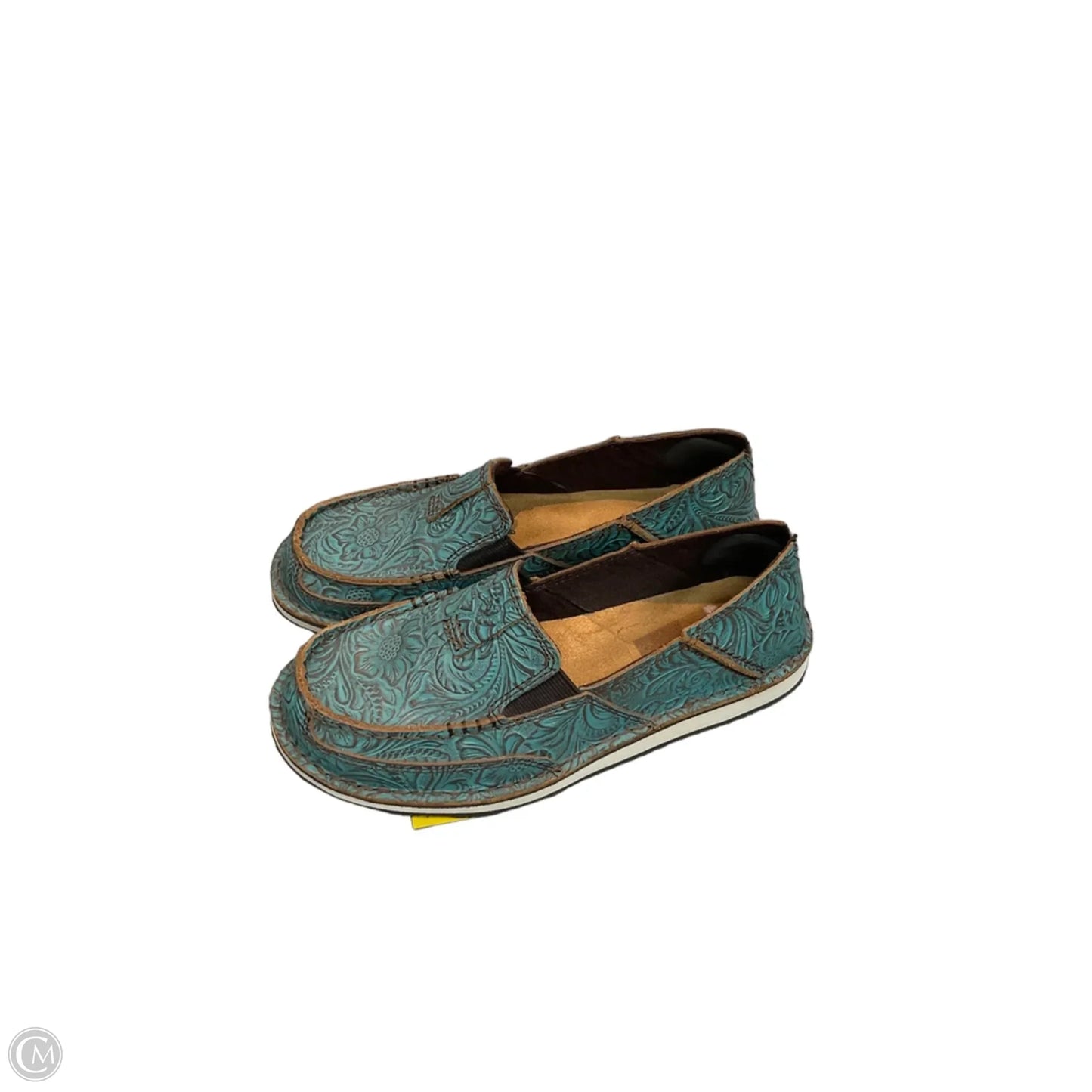 Shoes Flats By Ariat In Teal, Size: 6.5