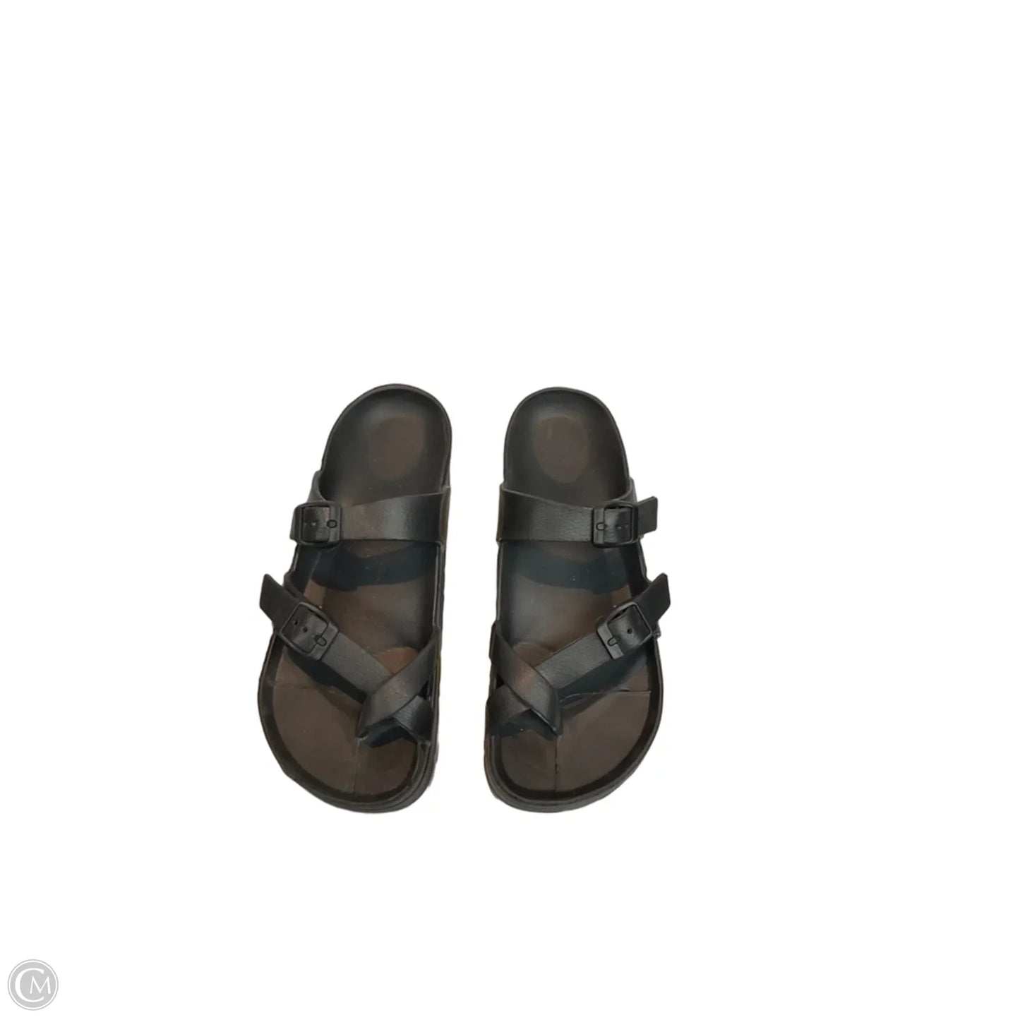 Sandals Flip Flops By Clothes Mentor In Black, Size: 6