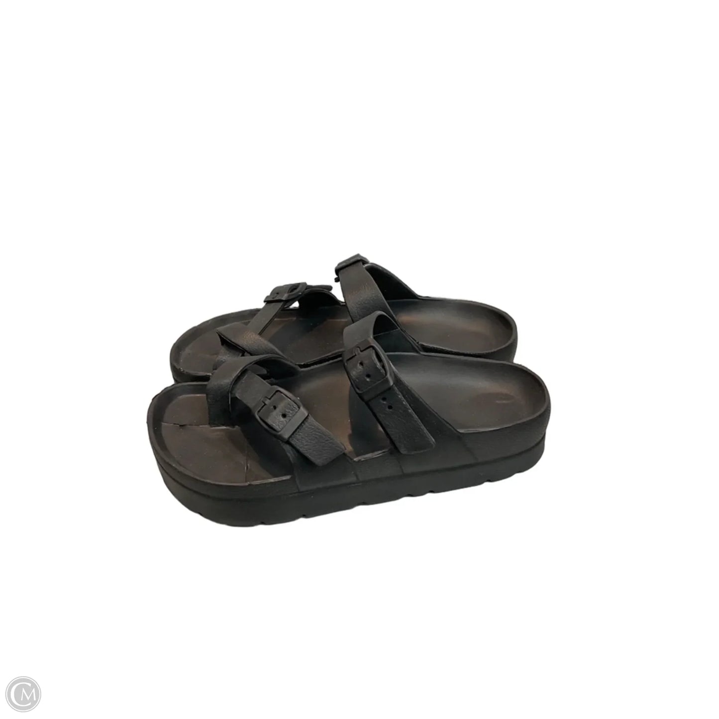 Sandals Flip Flops By Clothes Mentor In Black, Size: 6