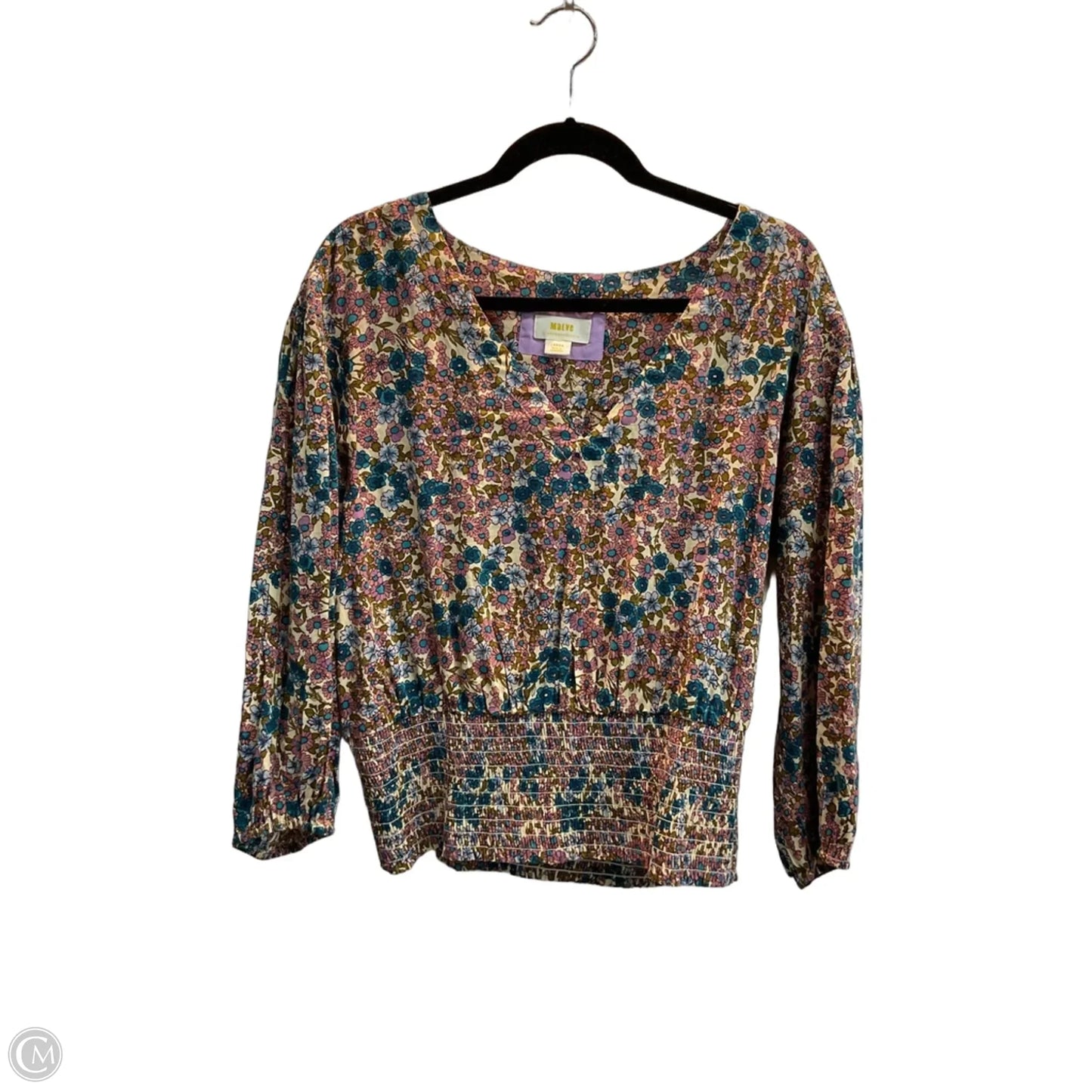 Top Long Sleeve By Maeve In Floral Print, Size: L