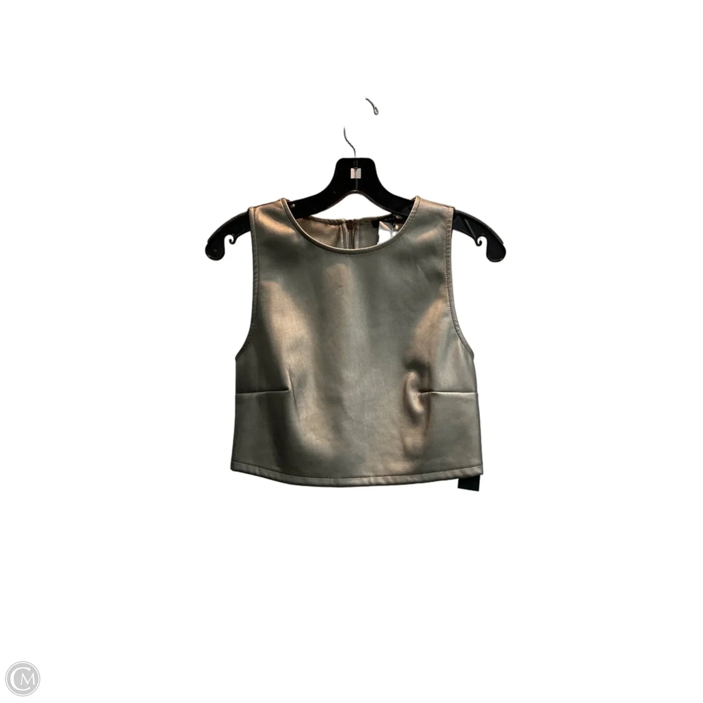 Top Sleeveless By Kirious In Gold, Size: S