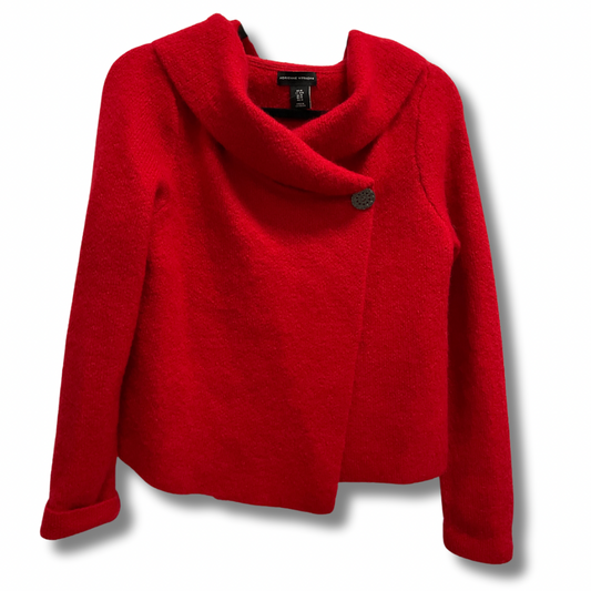 Cardigan By Adrienne Vittadini In Red, Size: M