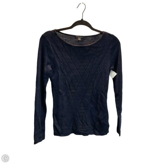 Top Long Sleeve By Brooks Brothers In Navy, Size: S