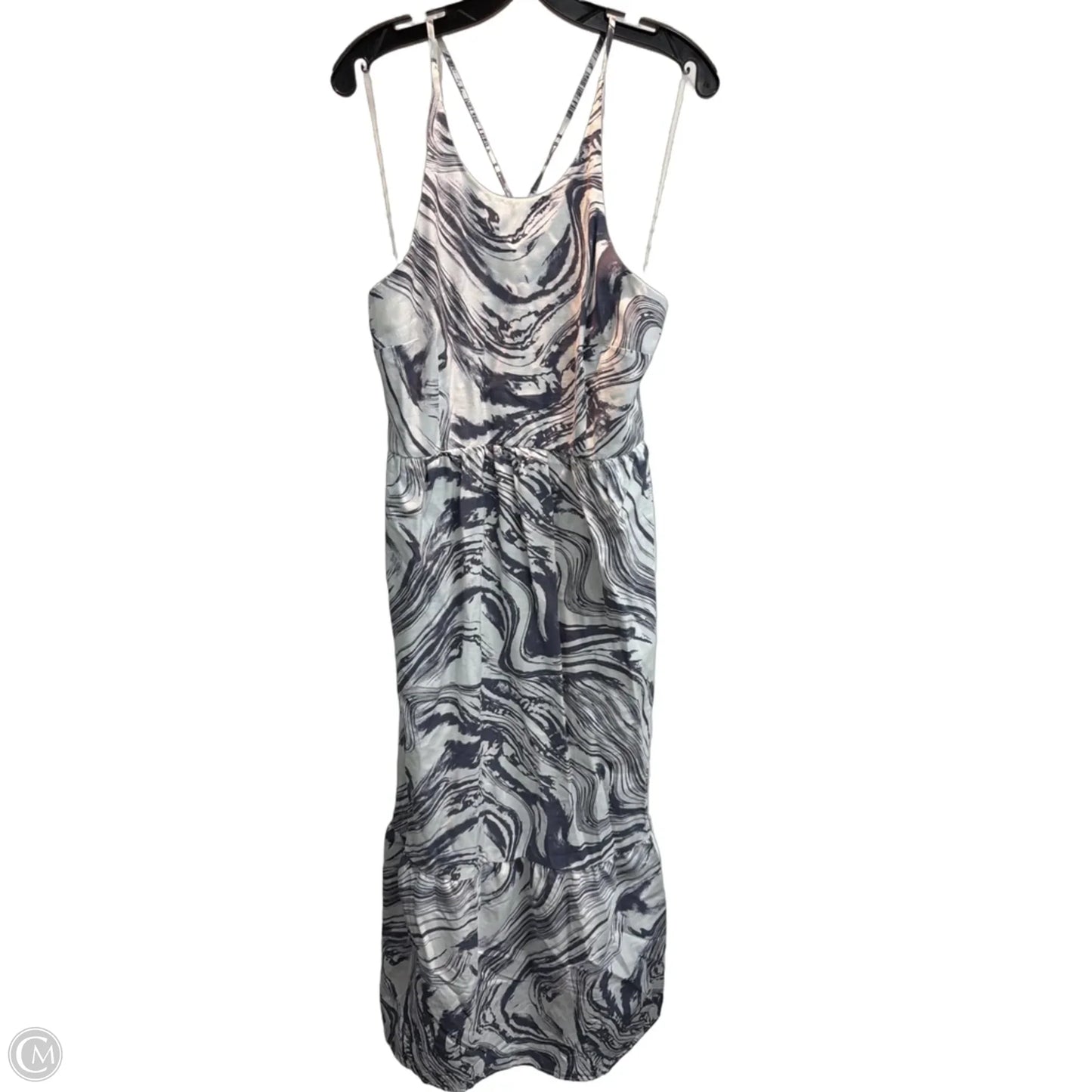 Dress Casual Maxi By A New Day In Grey & White, Size: L