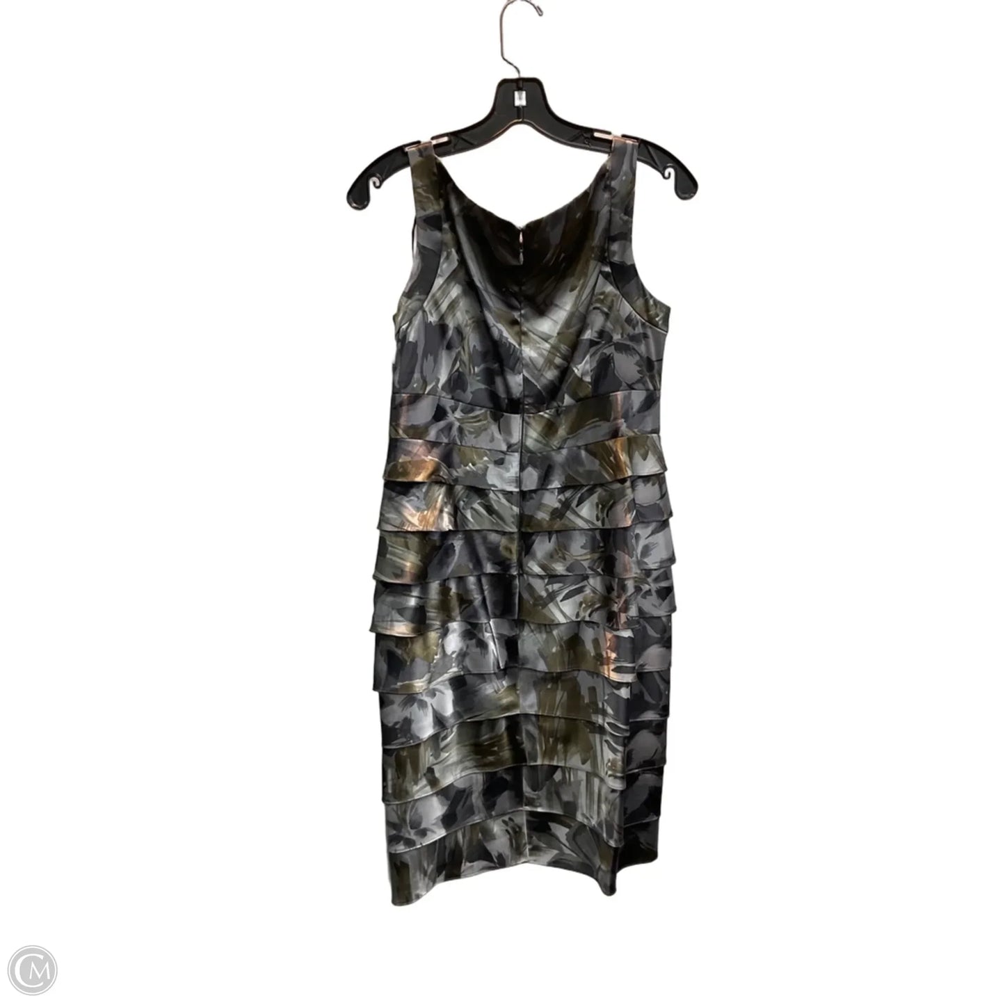 Dress Party Midi By London Times In Grey, Size: M