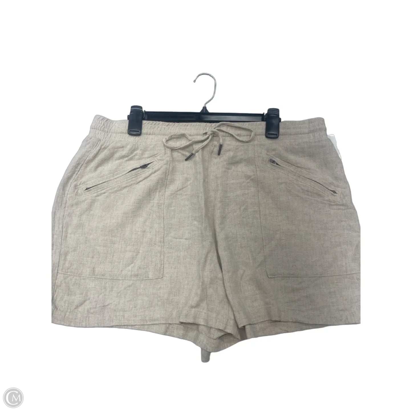 Shorts By Simply Vera In Tan, Size: 16