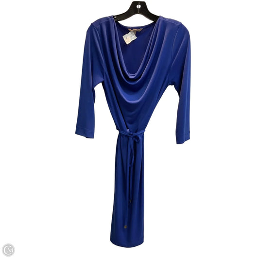 Dress Casual Midi By Banana Republic In Blue, Size: M