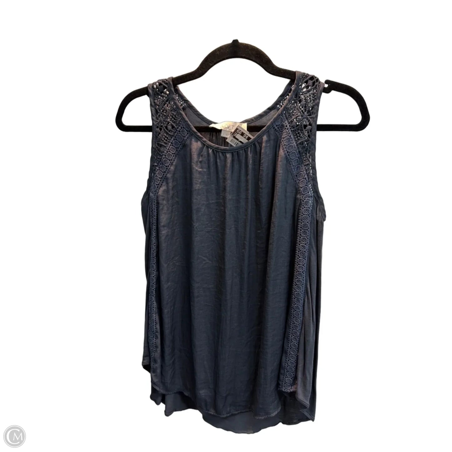 Top Sleeveless By Loft In Grey, Size: S
