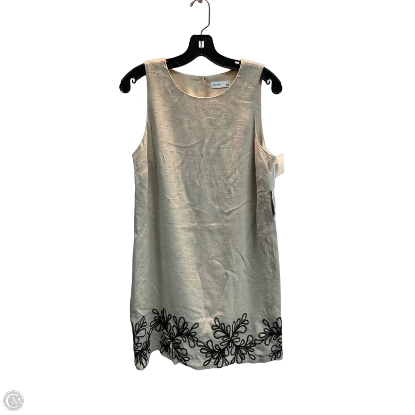 Dress Work By Nine West In Tan, Size: S