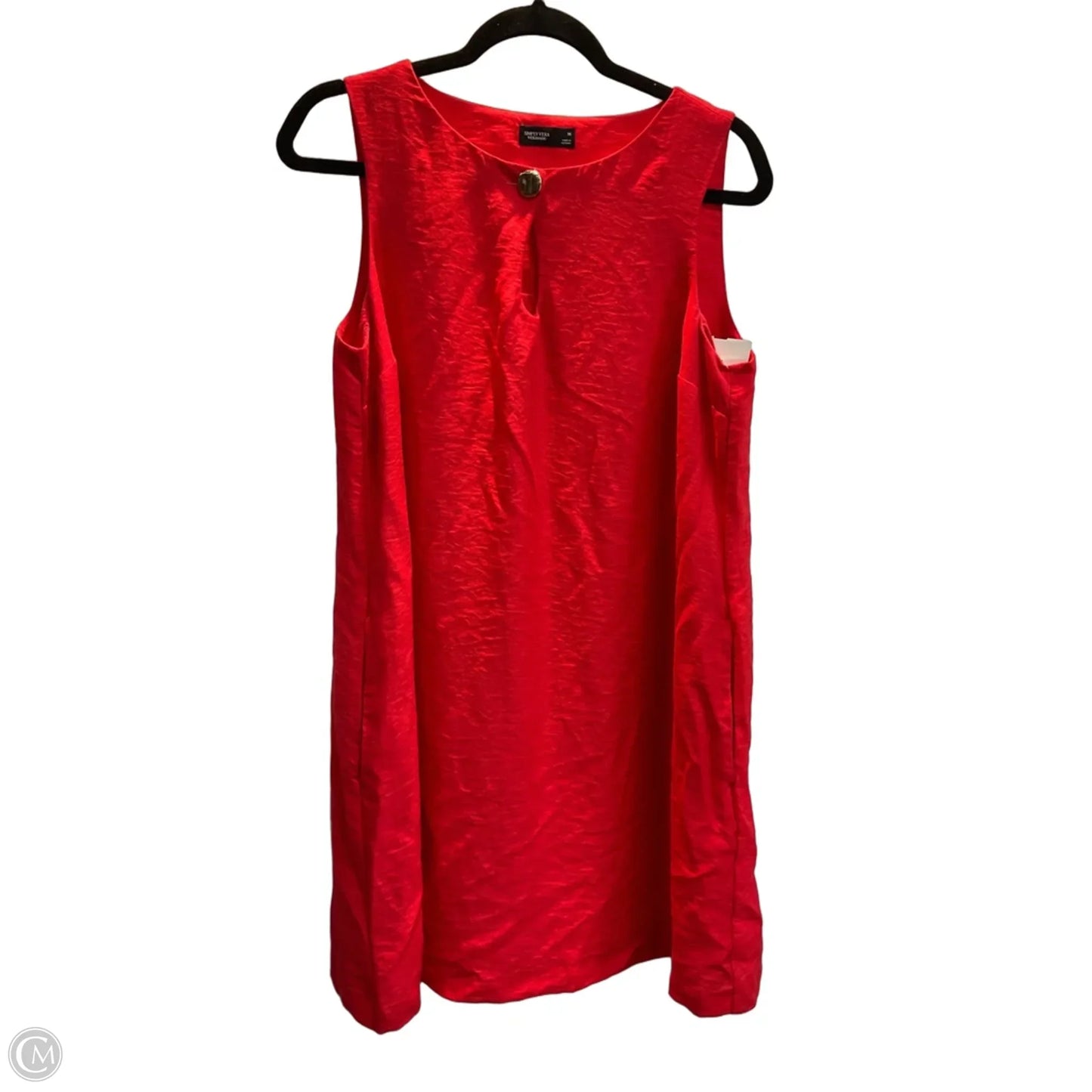 Dress Work By Simply Vera In Red, Size: M