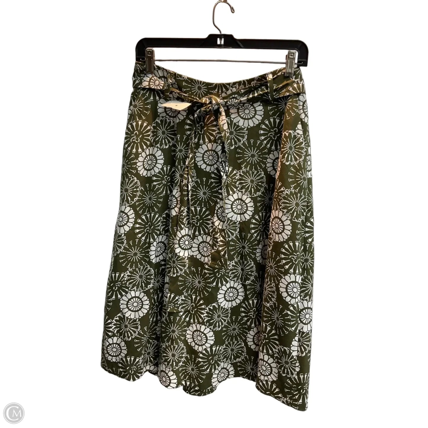 Skirt Midi By Loft In Green, Size: 6