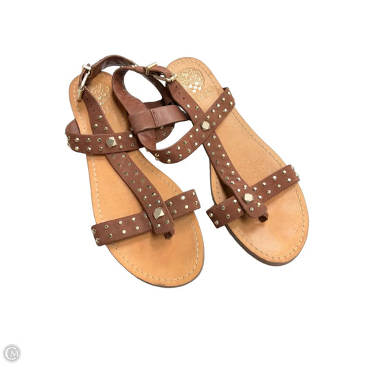 Sandals Flats By Vince Camuto In Brown, Size: 10