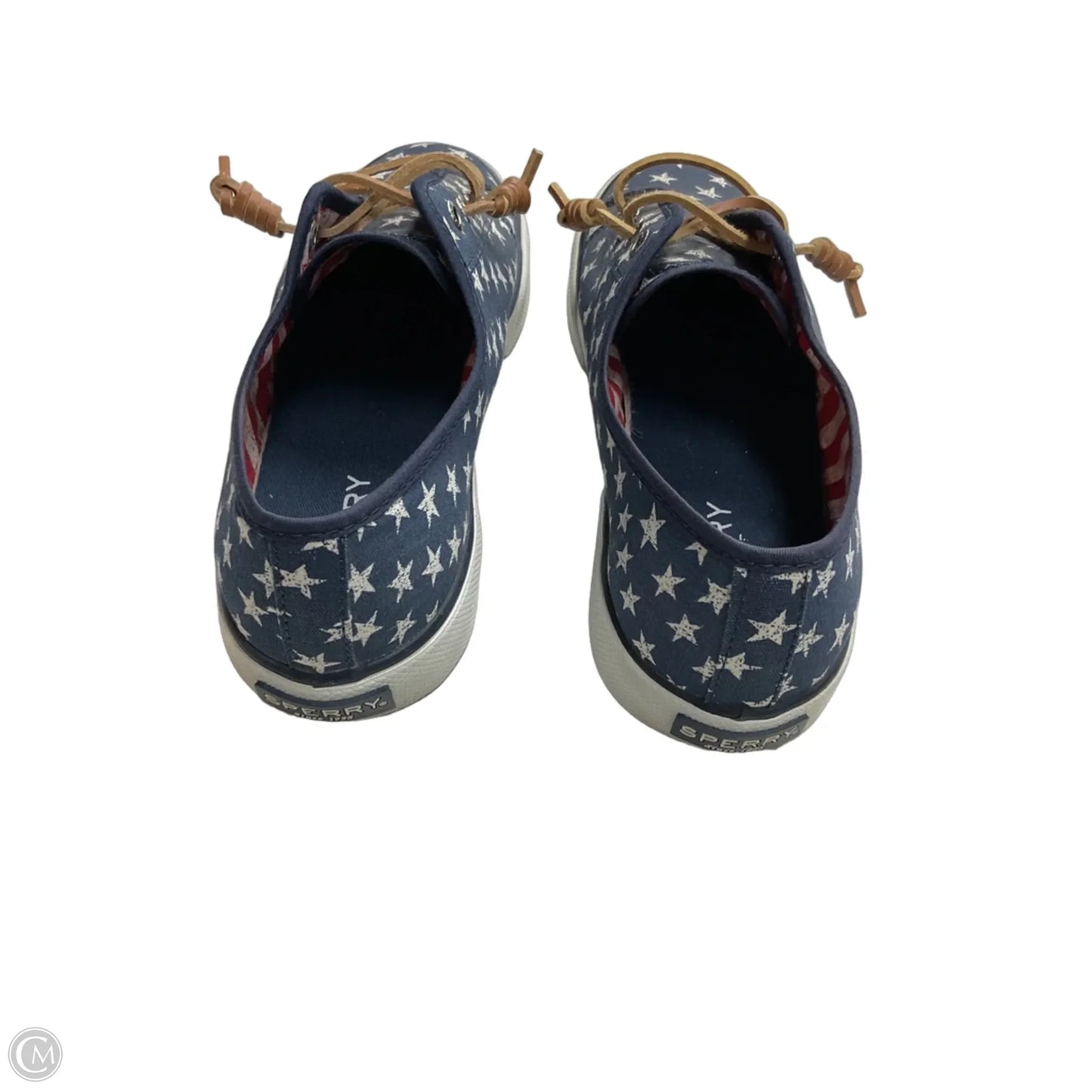 Shoes Sneakers By Sperry In Blue Red & White, Size: 7