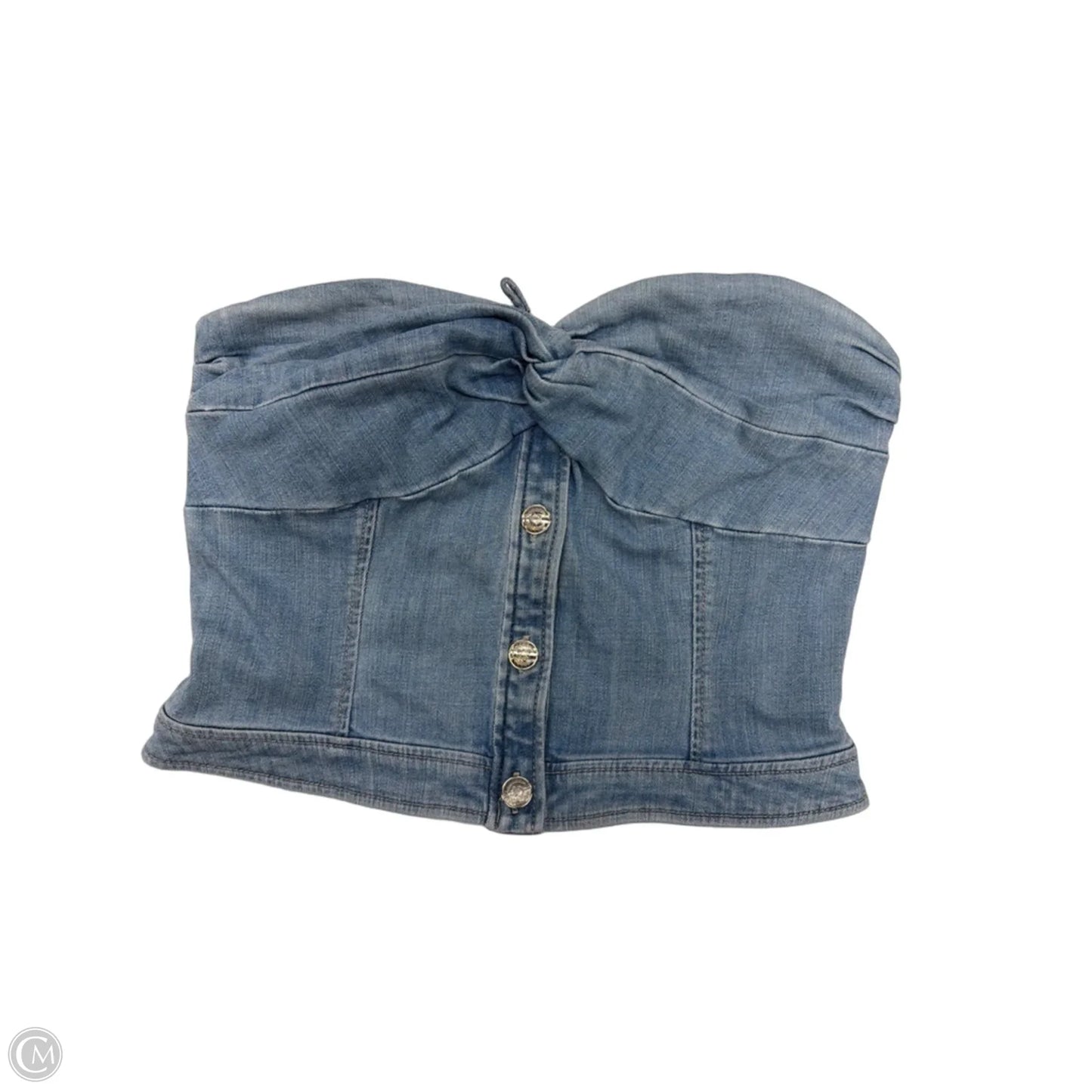 Top Sleeveless By White House Black Market In Blue Denim, Size: M