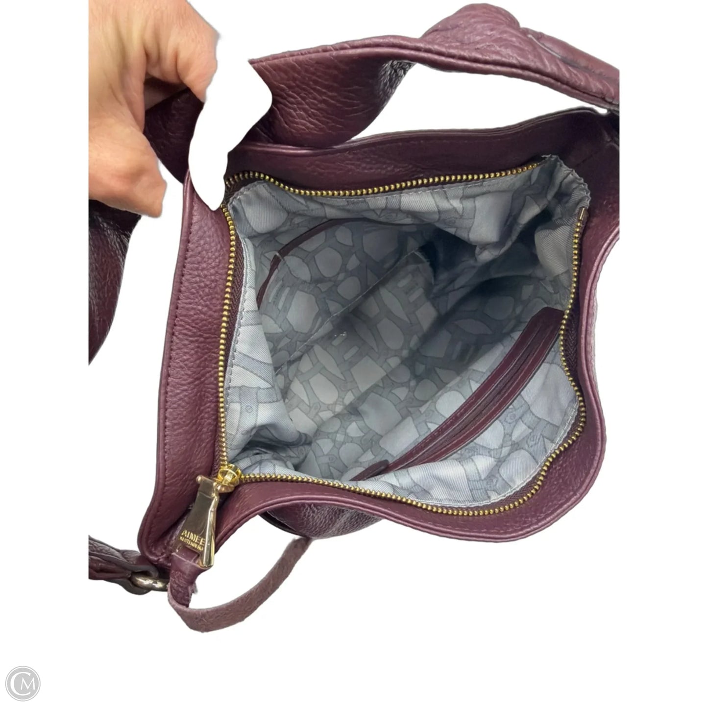 Handbag Leather By Aimee Kestenberg, Size: Medium