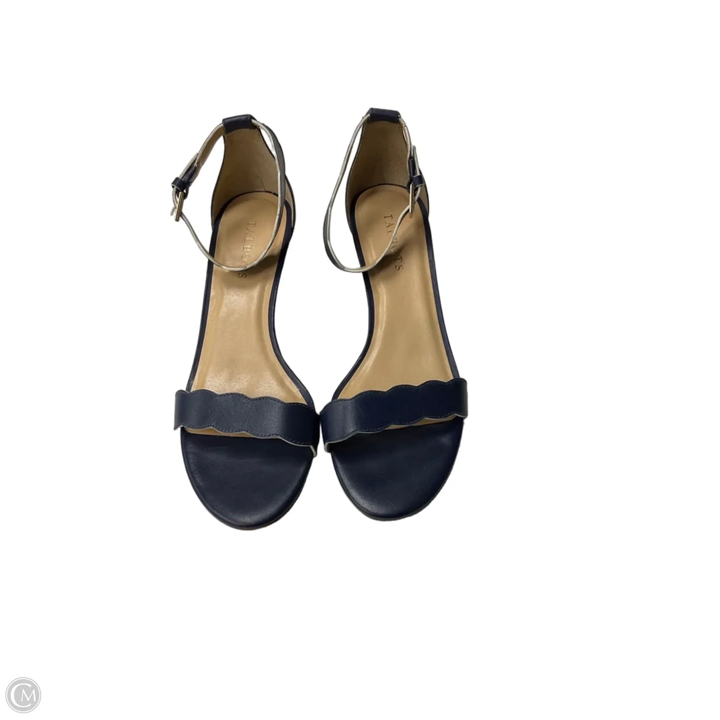 Sandals Heels Kitten By Talbots In Navy, Size: 8.5
