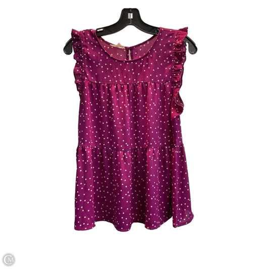 Top Sleeveless By Maurices In Polkadot Pattern, Size: M