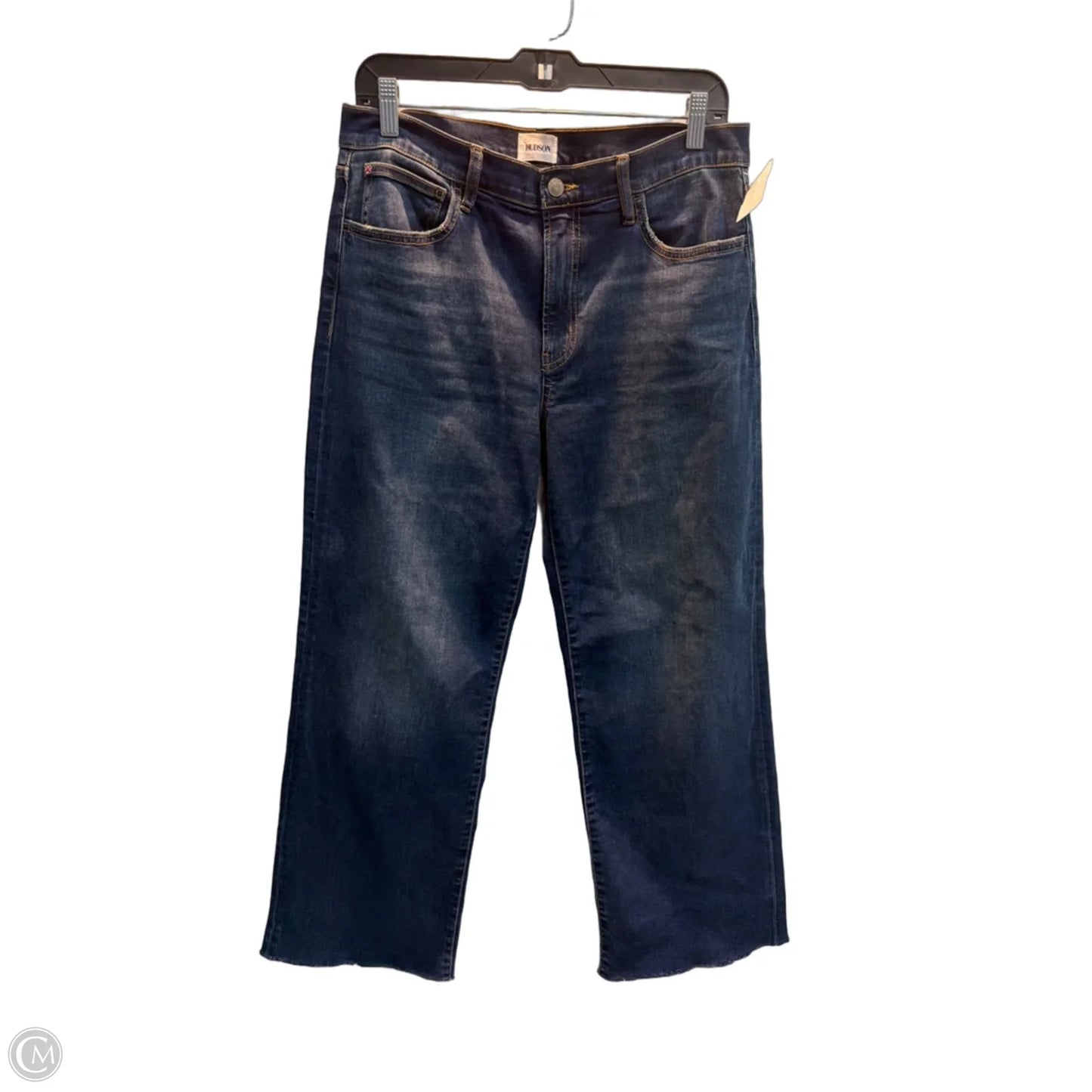 Jeans Wide Leg By Hudson In Blue Denim, Size: 12