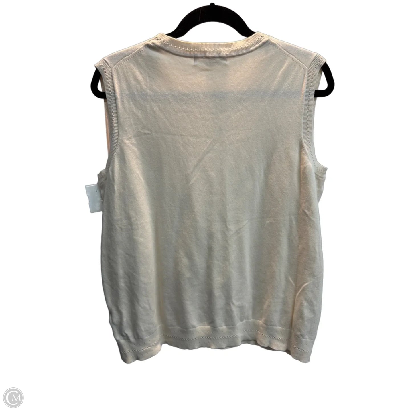 Top Sleeveless By Boden In Cream, Size: L