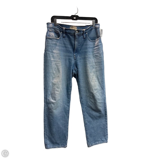 Jeans Straight By Madewell In Blue Denim, Size: 10