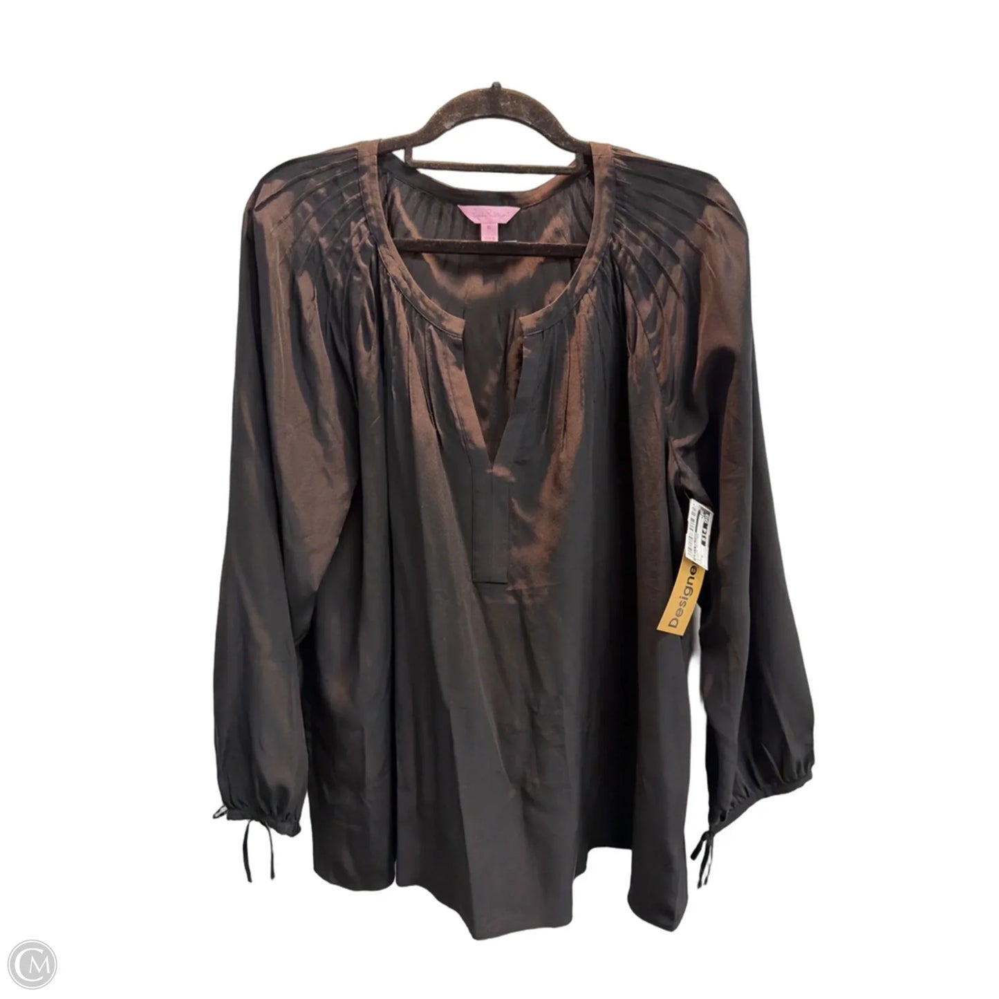 Blouse Designer By Lilly Pulitzer In Black, Size: Xl