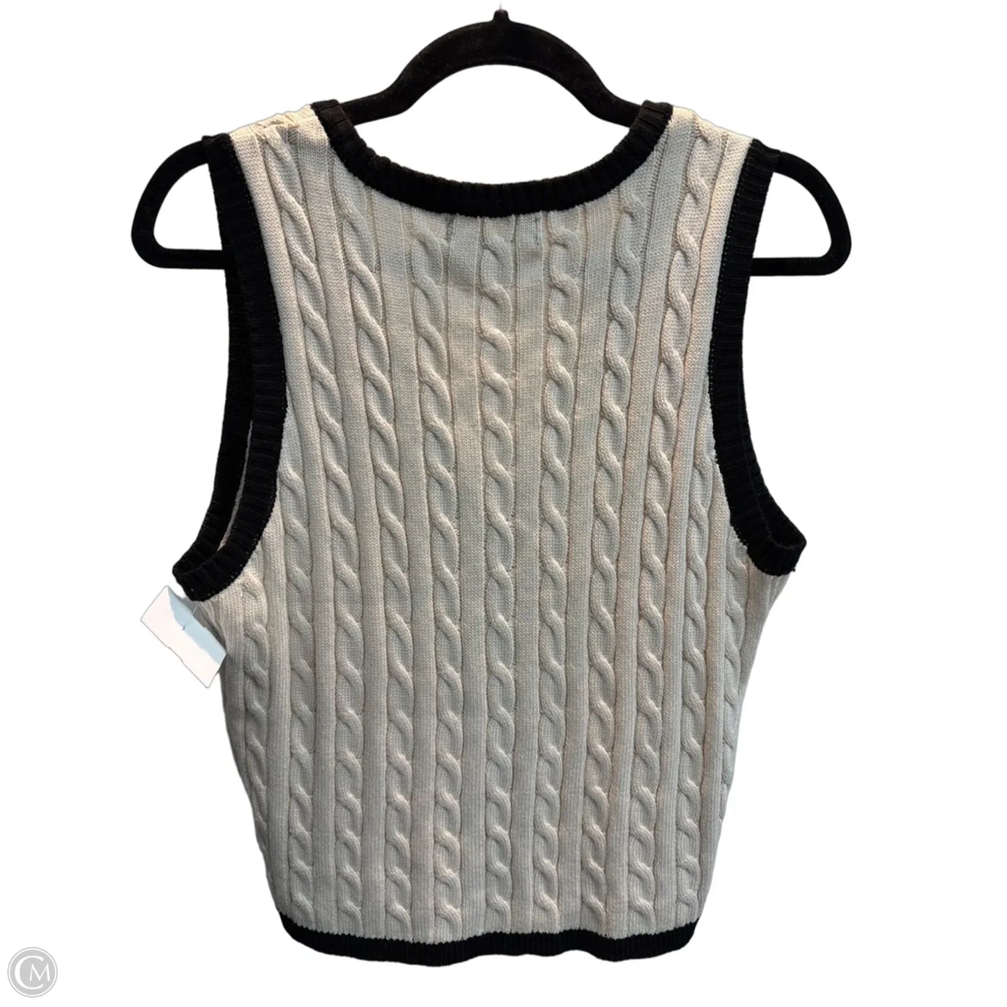 Top Sleeveless By Clothes Mentor In Tan, Size: L
