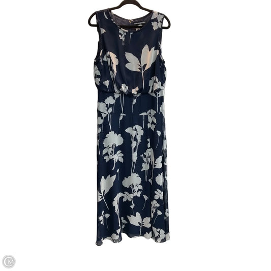 Dress Designer By Karl Lagerfeld In Blue, Size: L