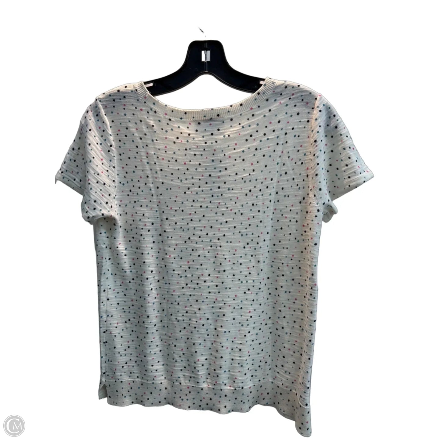 Top Short Sleeve By Loft In Polkadot Pattern, Size: Xs