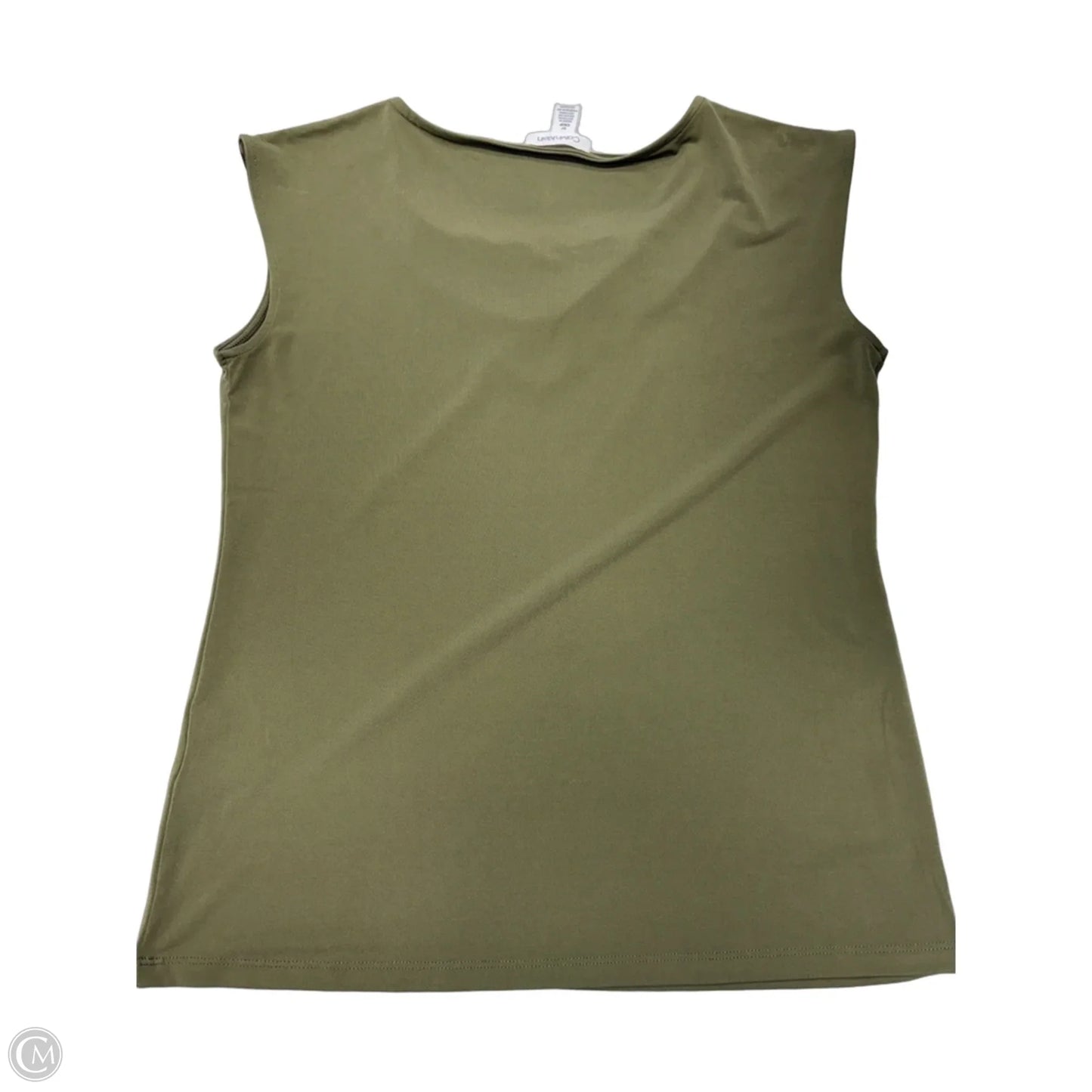 Top Sleeveless By Calvin Klein In Green, Size: S