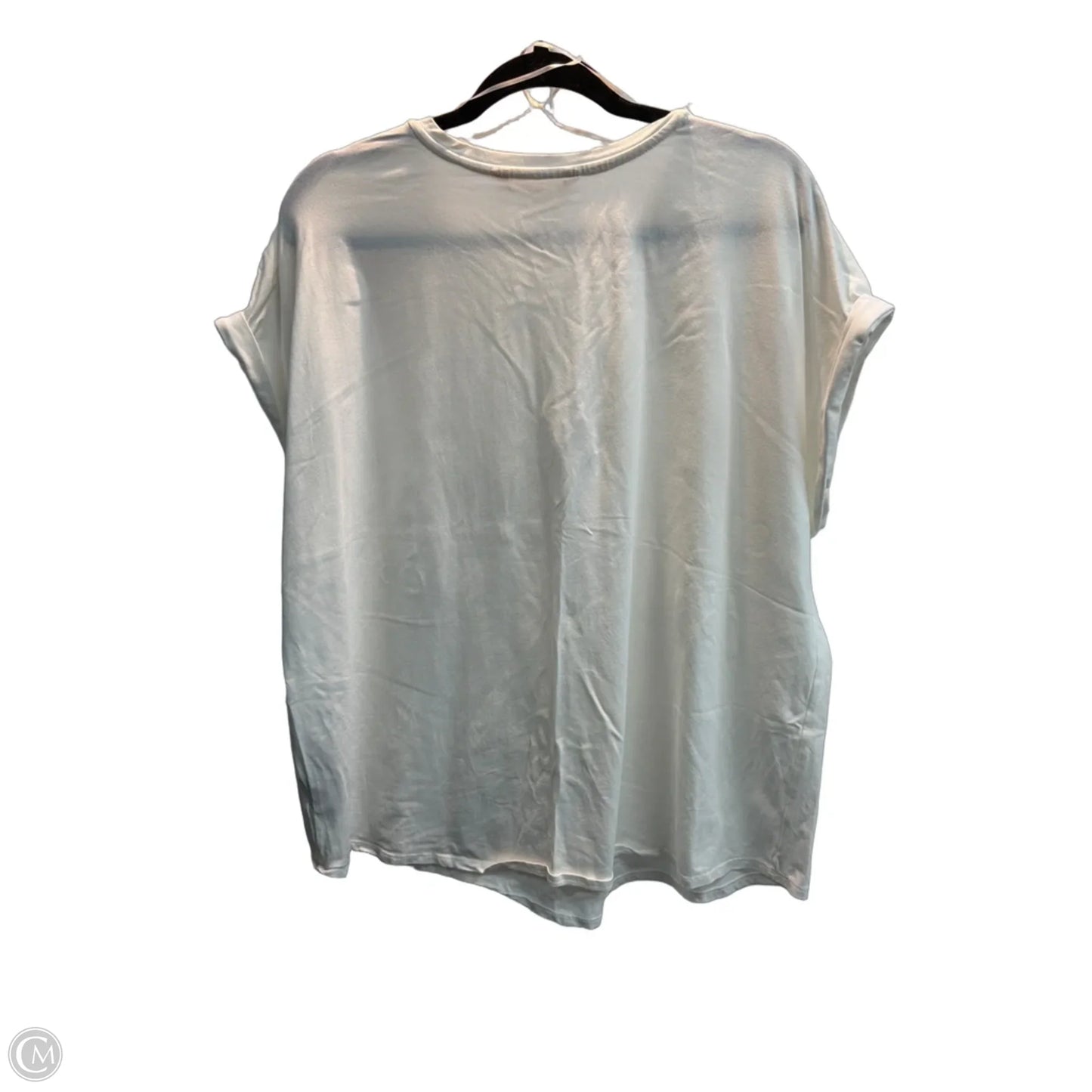 Top Short Sleeve By Clothes Mentor In White, Size: 3x