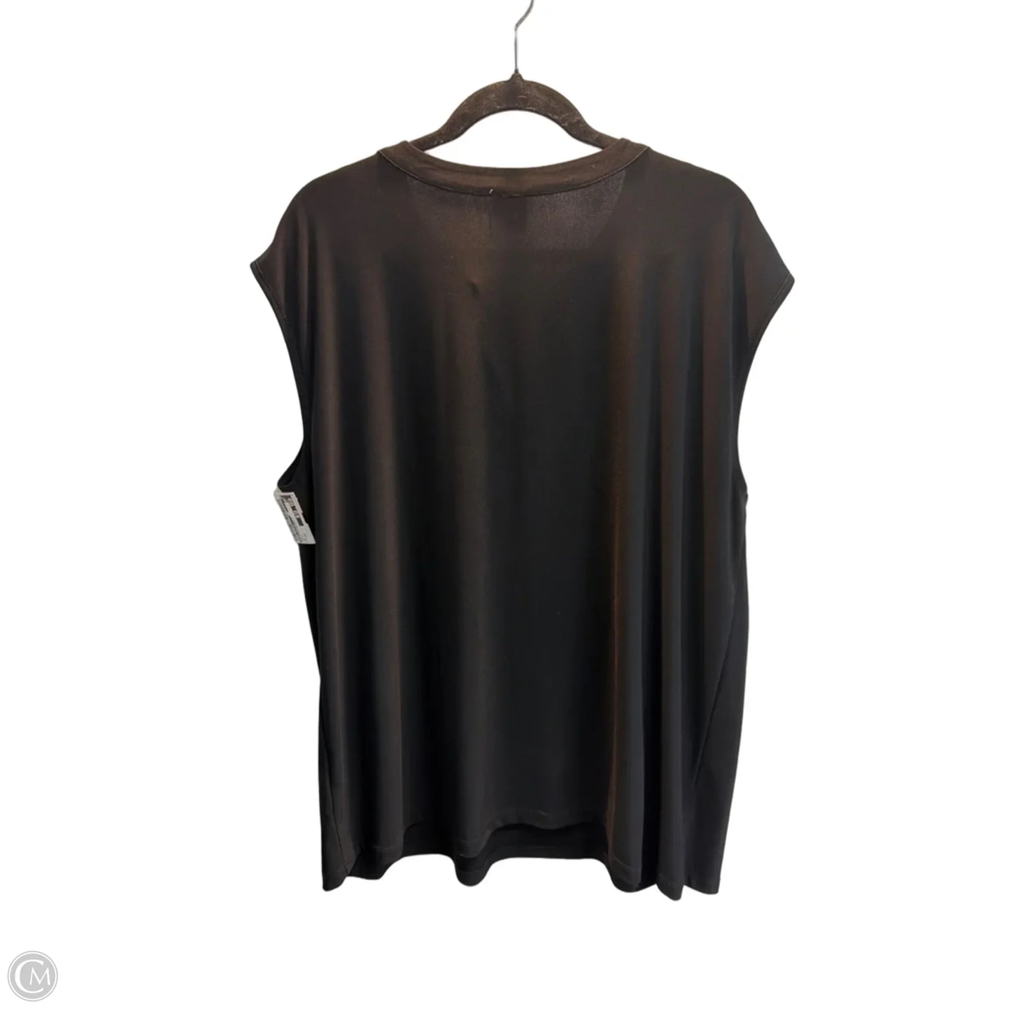 Top Sleeveless By Anne Klein In Black, Size: 2x