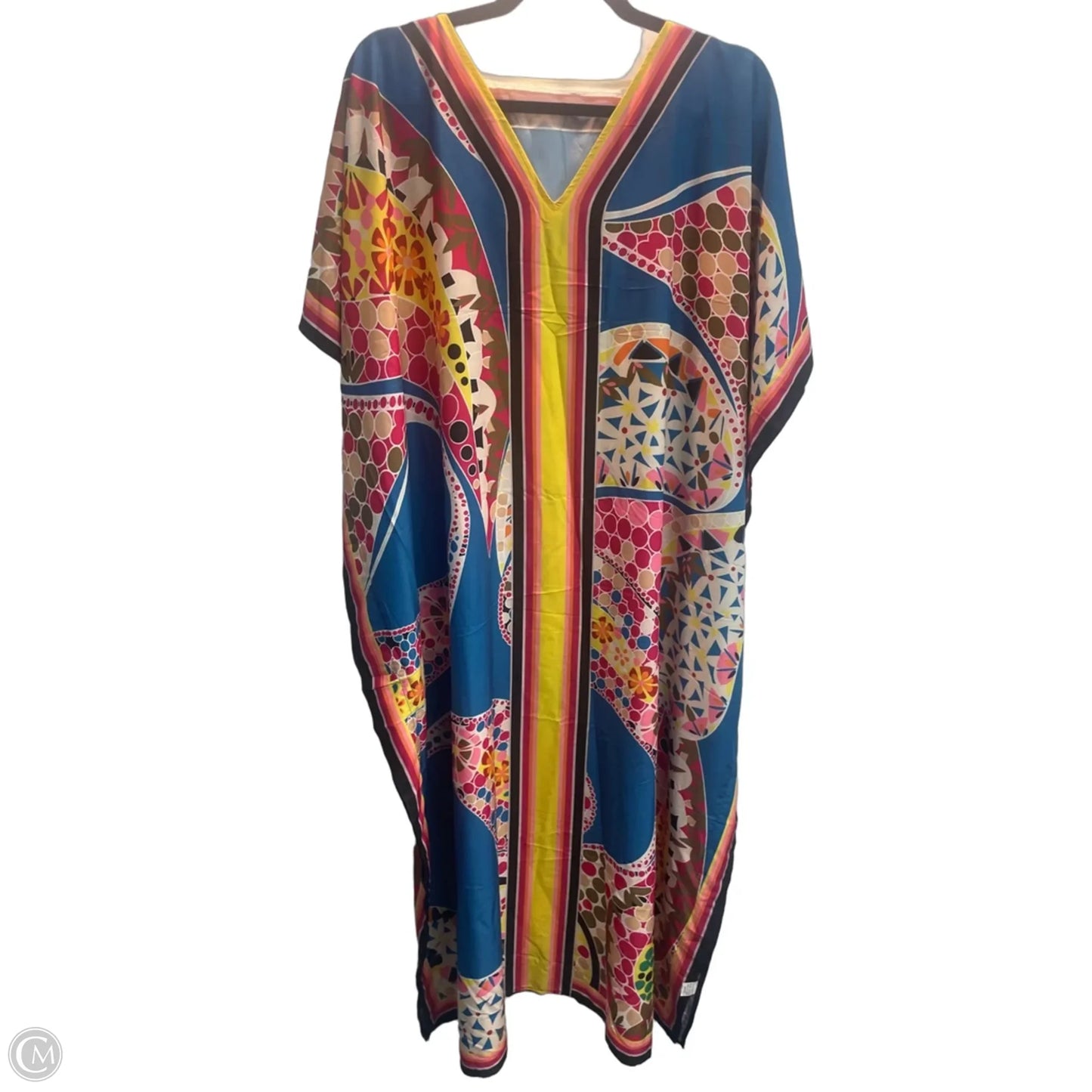 Swimwear Cover-up By Clothes Mentor In Multi-colored